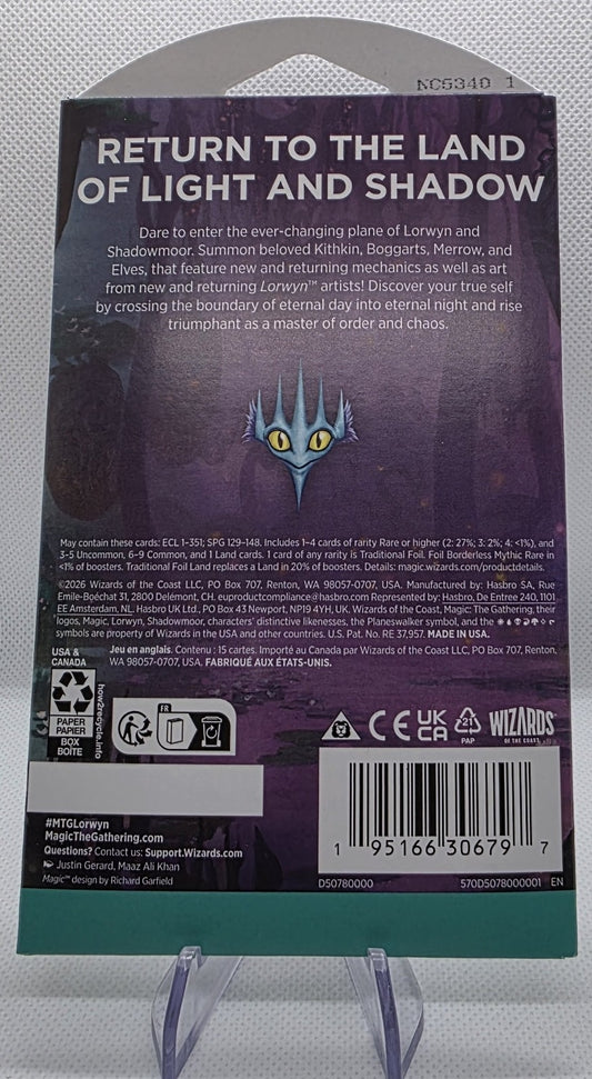 Magic: The Gathering – Lorwyn Eclipsed Play Booster Pack (14 Cards) – MTG Sealed