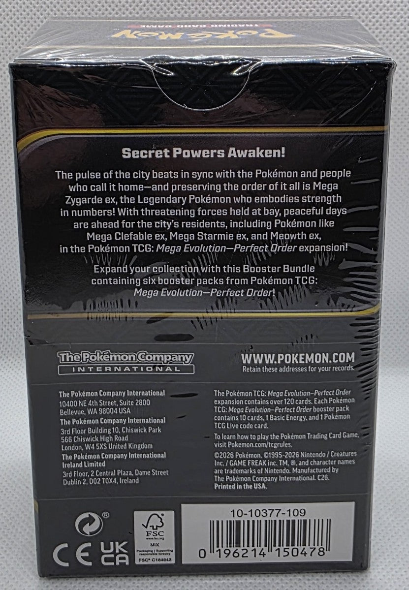 Pokémon Perfect Order Booster Bundle (6 Packs) – Factory Sealed