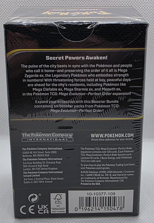 Pokémon Perfect Order Booster Bundle (6 Packs) – Factory Sealed