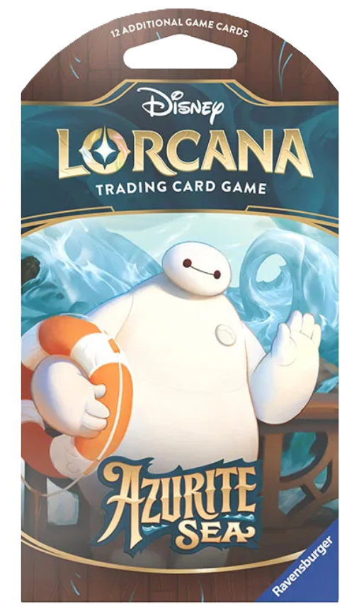 Disney Lorcana: Azurite Sea Booster Pack (12 Cards) – Baymax Artwork