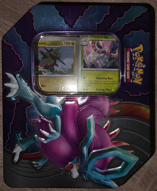 Pokémon Mystery Collector Tin – 300 Cards + 4 Guaranteed ex Cards + 1 Special Illustration/Full Art