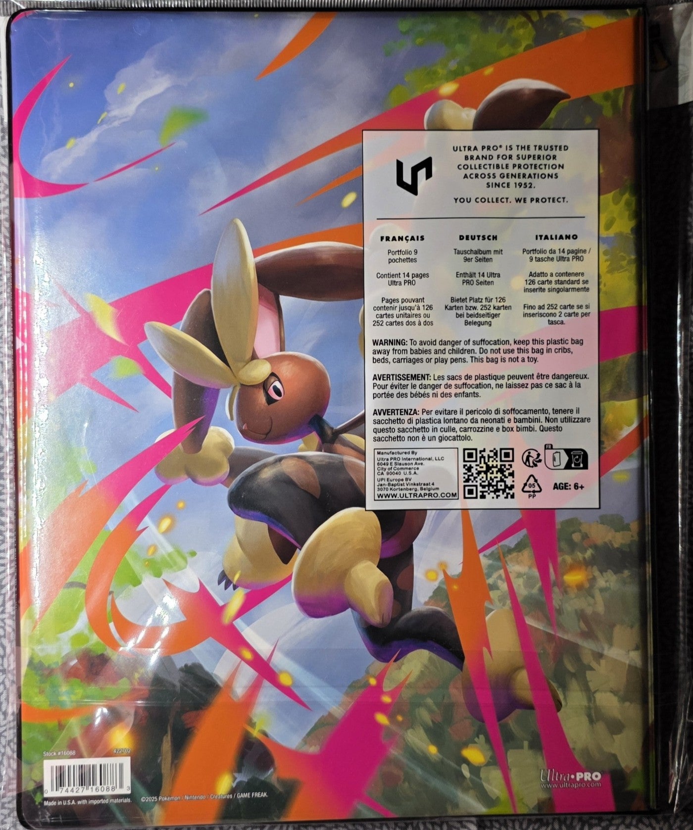 Pokémon TCG Mega Evolution Phantasmal Flames 9-Pocket Portfolio | Holds 252 Cards
