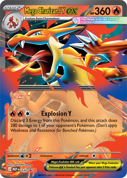 Pokémon Mega Charizard Y ex 30 Promo| Near Mint