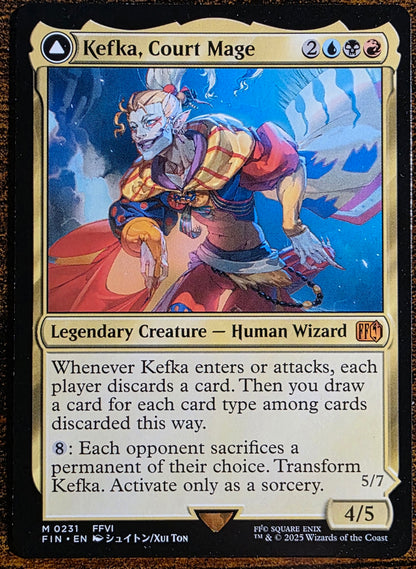 Kefka, Court Mage // Kefka, Ruler of Ruin #0231 – MTG FINAL FANTASY – Mythic Rare