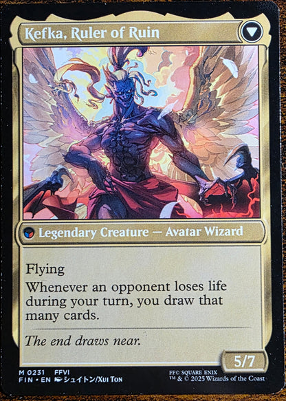 Kefka, Court Mage // Kefka, Ruler of Ruin #0231 – MTG FINAL FANTASY – Mythic Rare