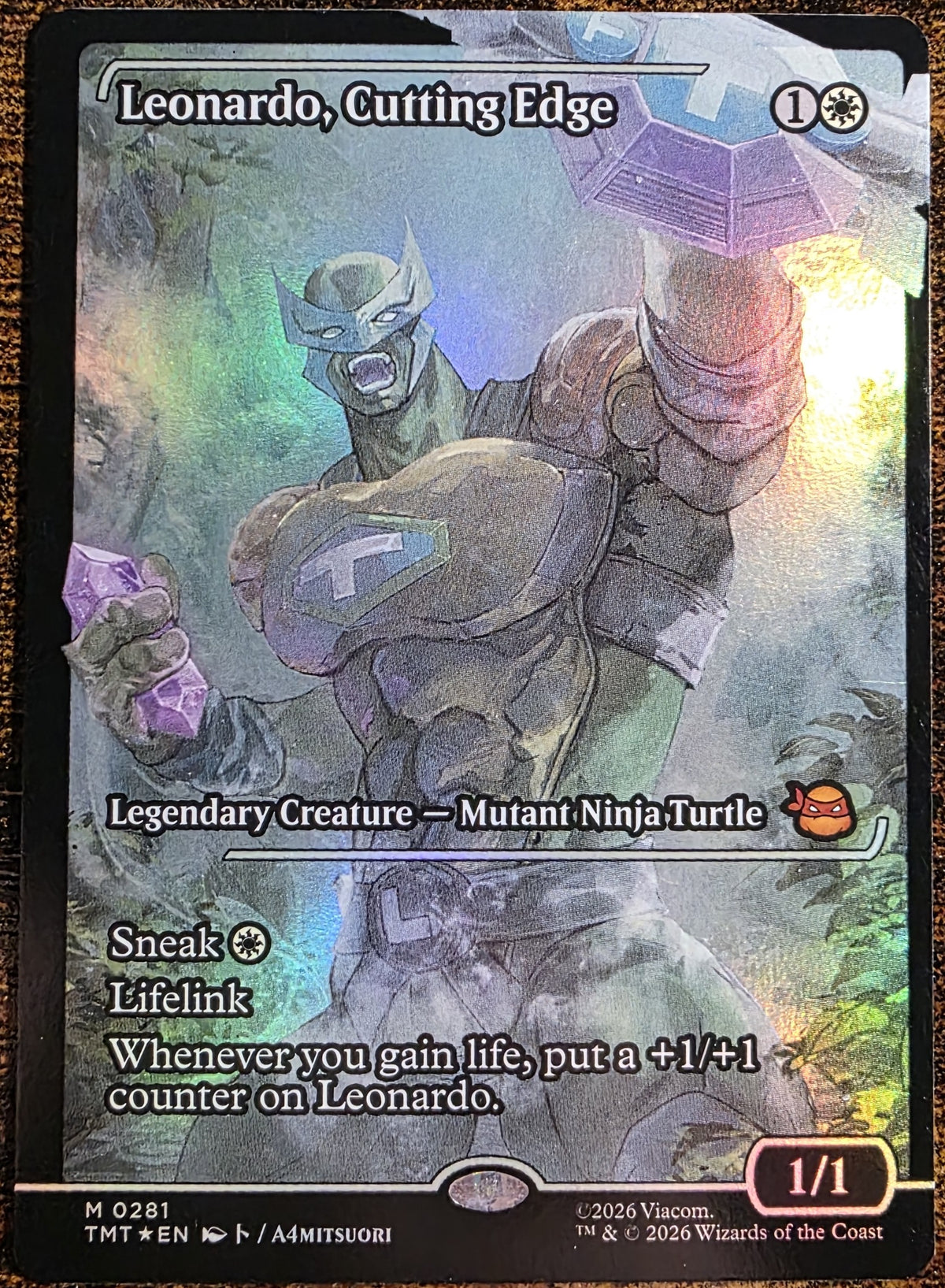 Leonardo, Cutting Edge 0281 – Magic: The Gathering Teenage Mutant Ninja Turtles – Mythic Rare