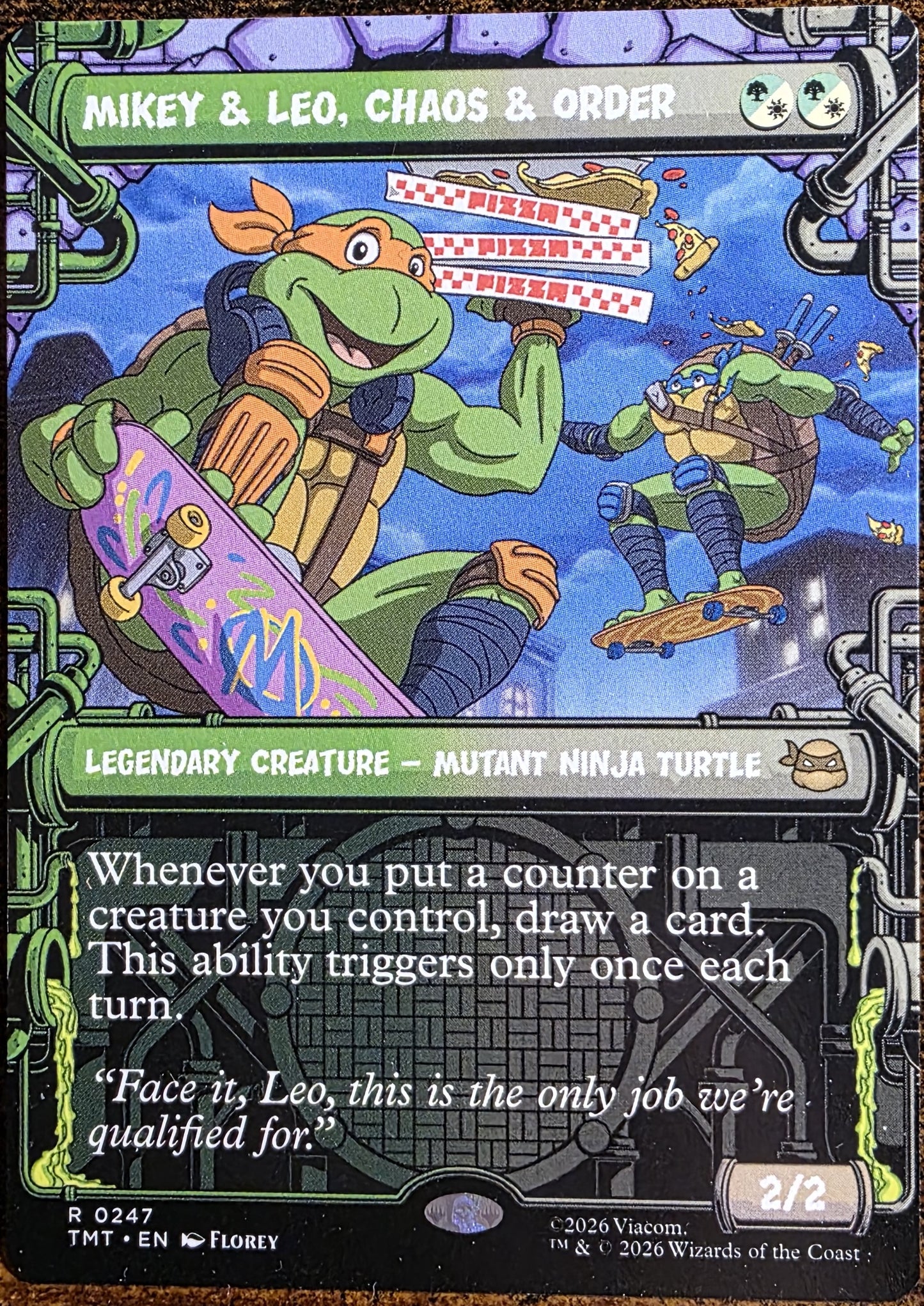 Mikey & Leo, Chaos & Order 0247 – Magic: The Gathering TMNT – Rare