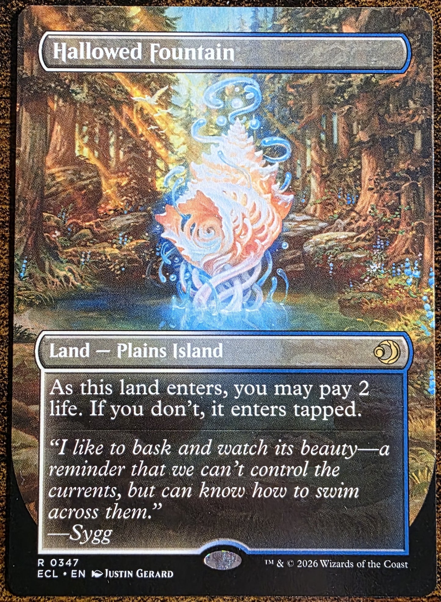 Hallowed Fountain 0347 – Magic: The Gathering Lorwyn Eclipsed – Double-Sided Rare