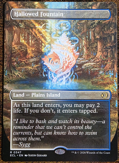 Hallowed Fountain 0347 – Magic: The Gathering Lorwyn Eclipsed – Double-Sided Rare