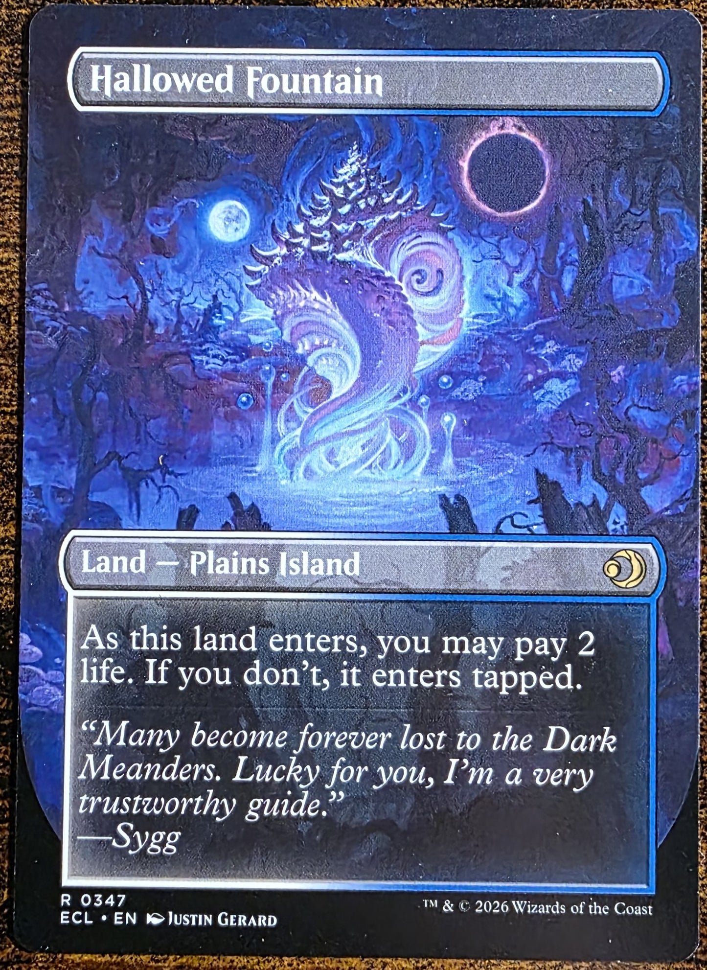 Hallowed Fountain 0347 – Magic: The Gathering Lorwyn Eclipsed – Double-Sided Rare