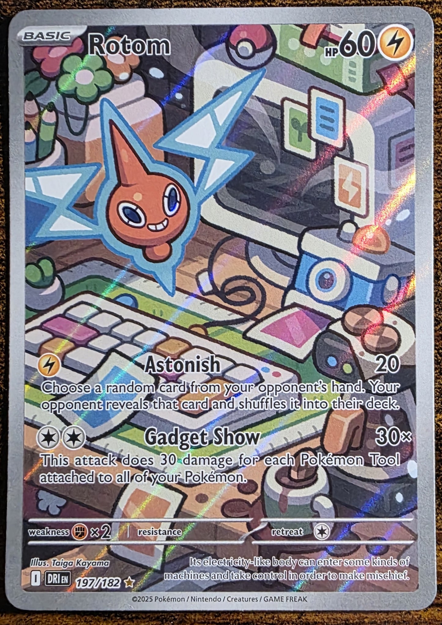 Rotom 197/182 – Pokémon TCG – Destined Rivals - Illustration Rare