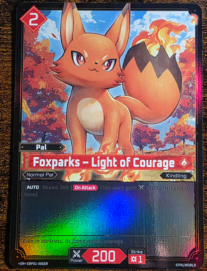 Palworld TCG Foxparks – Light of Courage EBP01-006SR