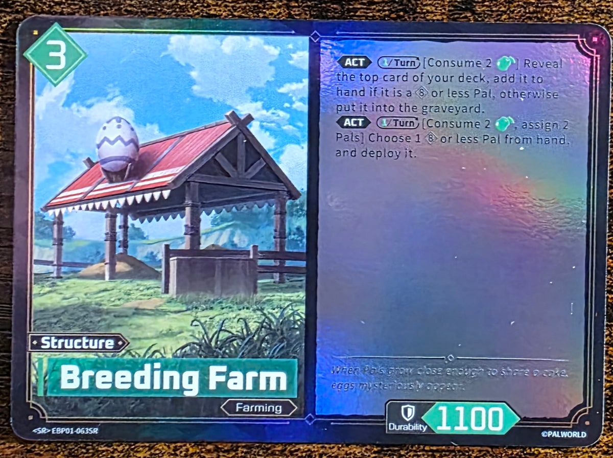 Palworld TCG Breeding Farm EBP01-063SR SR Parallel | Dawn of Palpagos