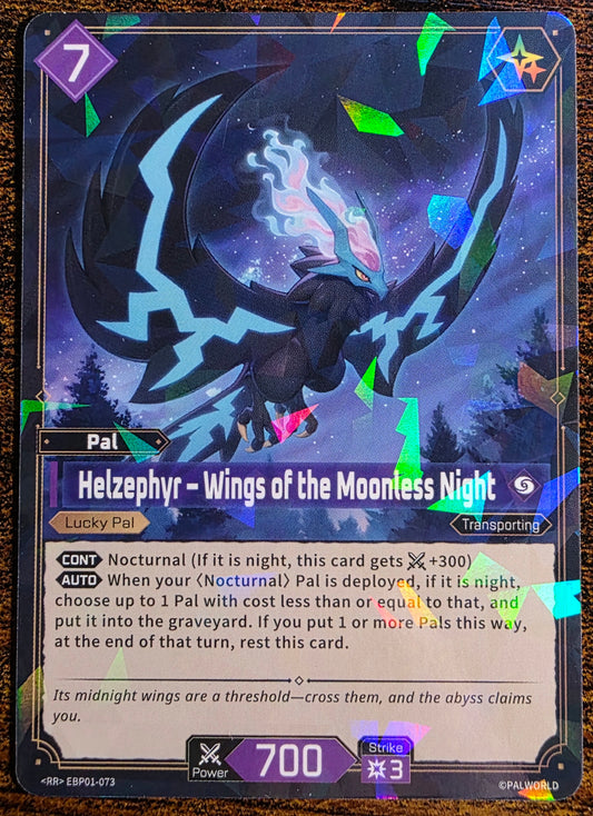 Palworld TCG Helzephyr – Wings of the Moonless Night EBP01-073 RR | Dawn of Palpagos