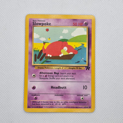 Slowpoke 67/82 Team Rocket Unlimited 2000 Pokemon WOTC Vintage