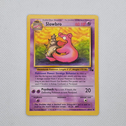 Slowbro 43/62 Fossil Unlimited Pokemon 1999 WOTC Vintage Uncommon