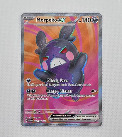 Morpeko ex 102/084 Ultra Rare Pokemon Pitch Black PBL Full Art Holo NM