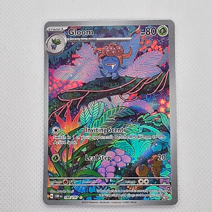 Gloom 198/197 Illustration Rare Pokemon Obsidian Flames OBF Holo