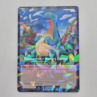 Palworld TCG Relaxaurus Hungry Gunner EBP01-026 RR Dawn of Palpagos Near Mint
