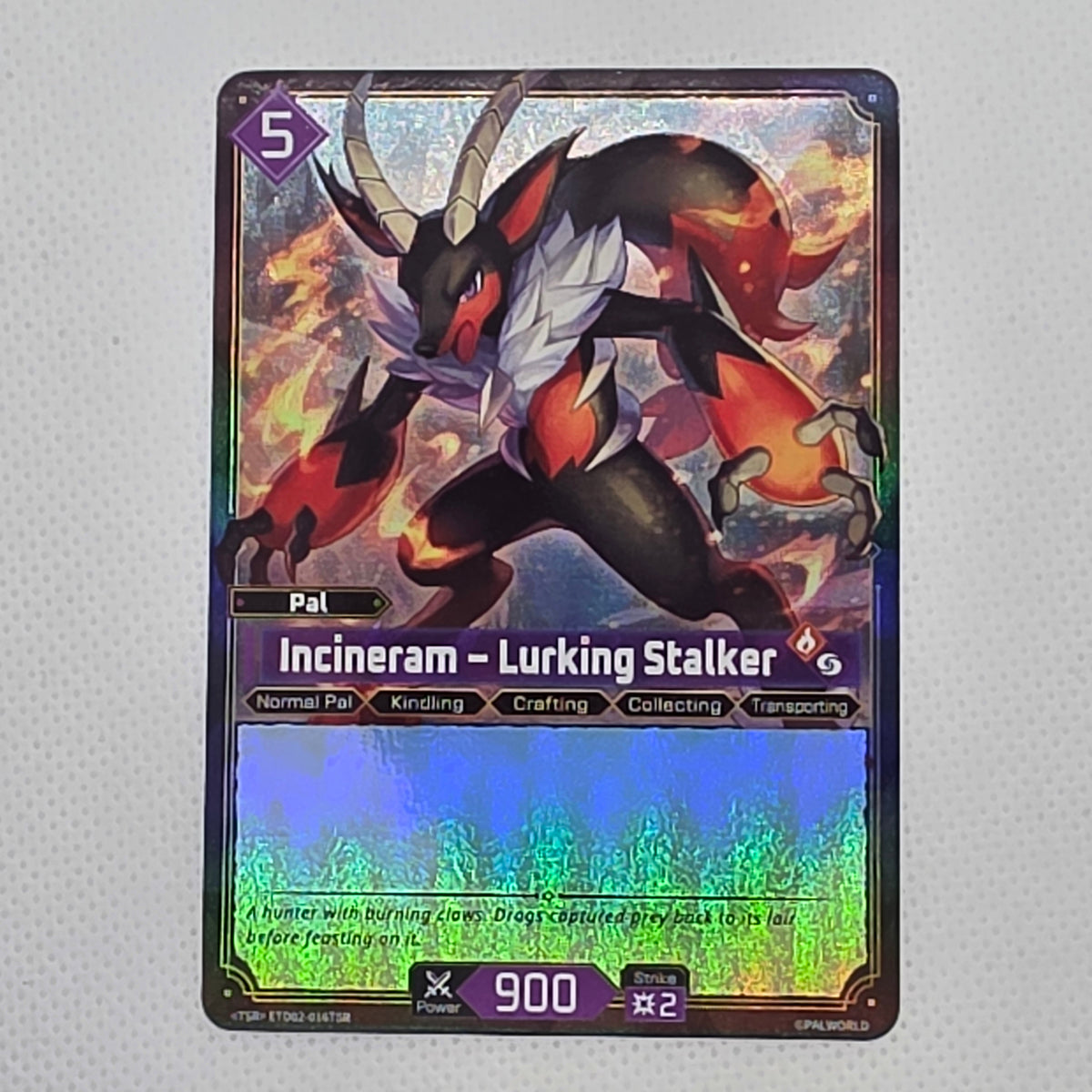Palworld TCG Incineram Lurking Stalker ETD02-016TSR TSR Parallel NM
