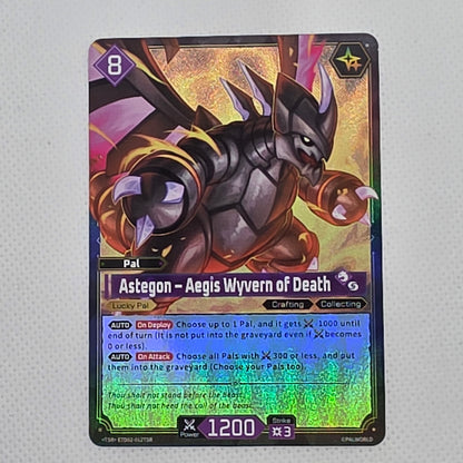 Palworld TCG Astegon Aegis Wyvern of Death ETD02-012TSR TSR Parallel NM