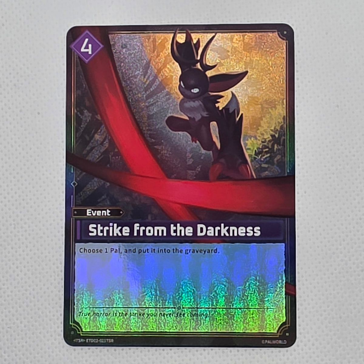 Palworld TCG Strike From the Darkness ETD02-021TSR TSR Parallel Near Mint