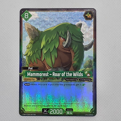 Palworld TCG Mammorest Roar of the Wilds ETD02-007TSR TSR Parallel Near Mint
