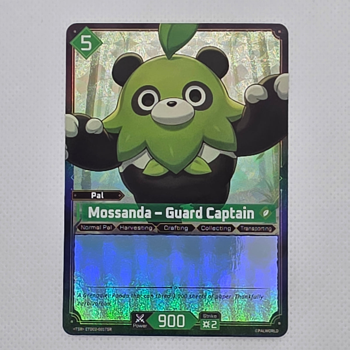Palworld TCG Mossanda Guard Captain ETD02-008TSR TSR Parallel Near Mint