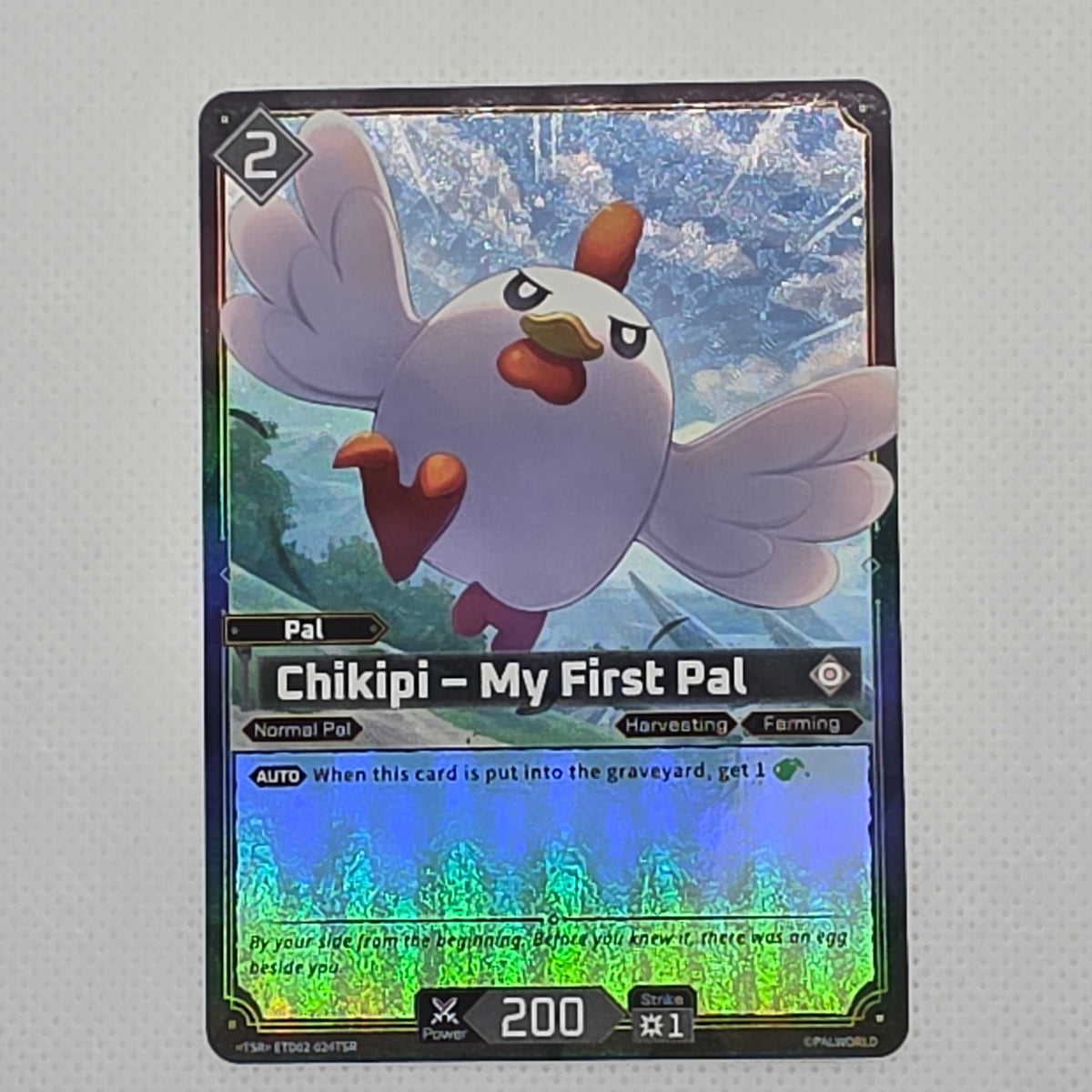Palworld TCG Chikipi My First Pal ETD02-024TSR TSR Parallel Near Mint