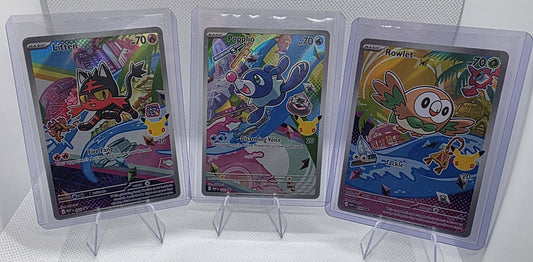 Pokémon Alola Starter Set – Litten, Popplio & Rowlet (Display Bundle)