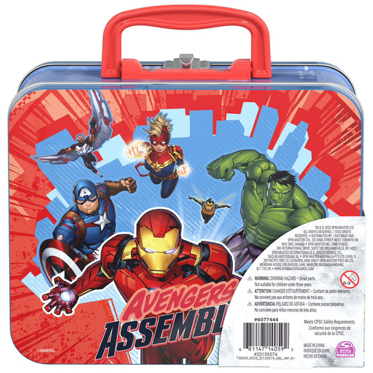 Marvel Avengers Puzzle in Tin Storage Box