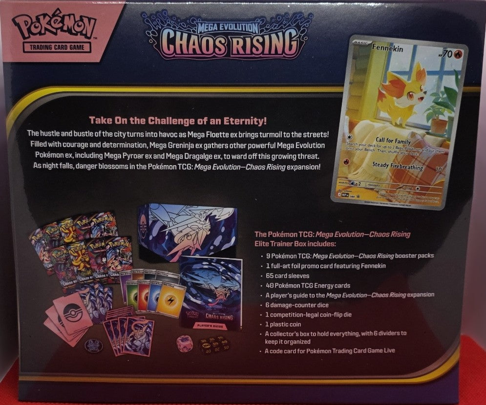 Pokémon Mega Evolution Chaos Rising Elite Trainer Box