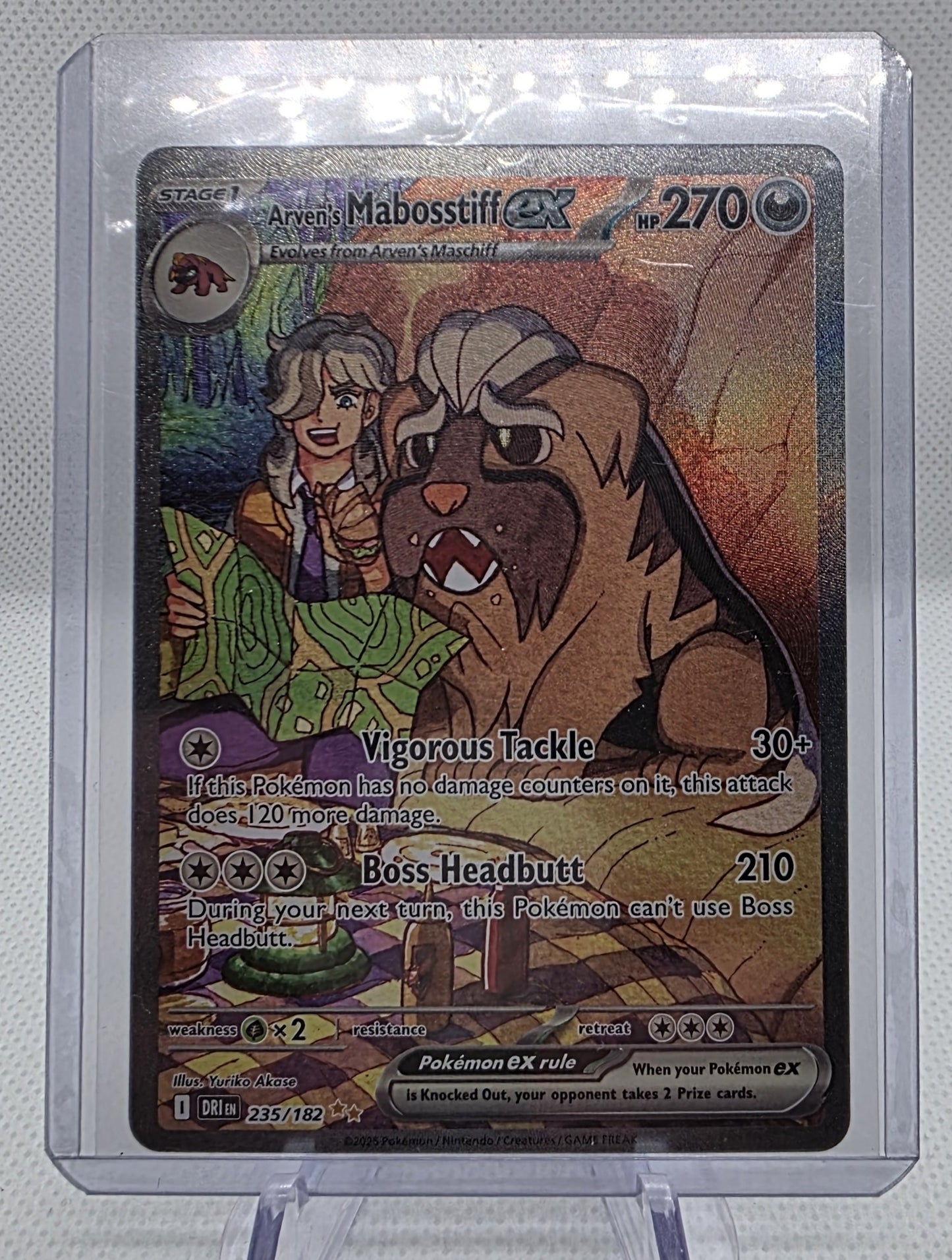 Arven’s Mabosstiff ex 235/182 Full Art – Near Mint Pokémon Card