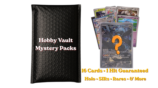 Pokémon Mystery Pack • 16 Cards • 1 Guaranteed Hit • Holos, SIRs & Rares