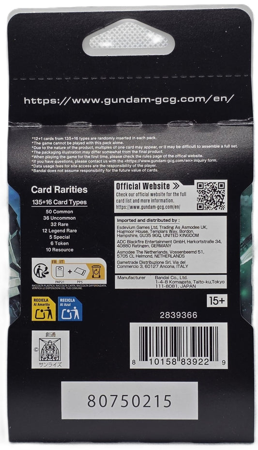 Gundam Card Game: Phantom Aria Sleeved Booster Pack – Factory Sealed