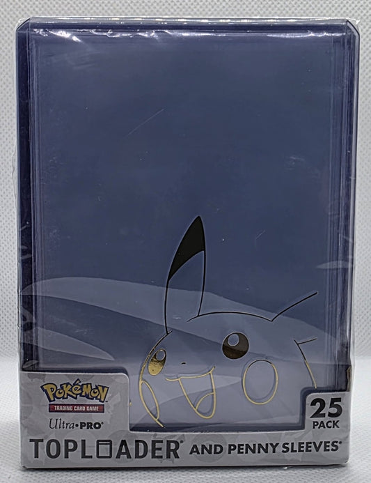 Ultra PRO Pokémon Toploader & Penny Sleeves (25 Pack) – Pikachu Edition – Card Protection Set