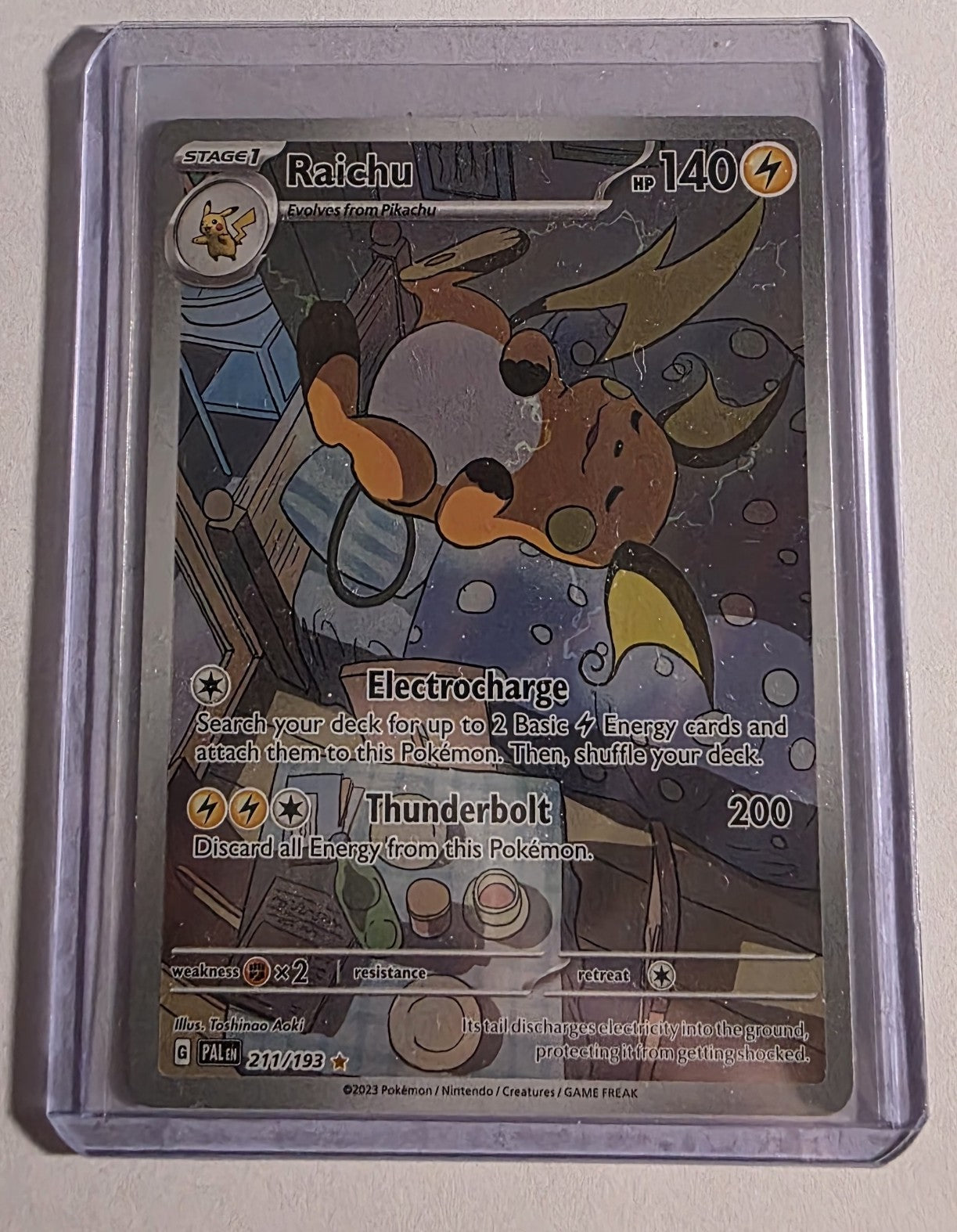 Raichu Illustration Rare Pokémon Card 211/193 – Near Mint
