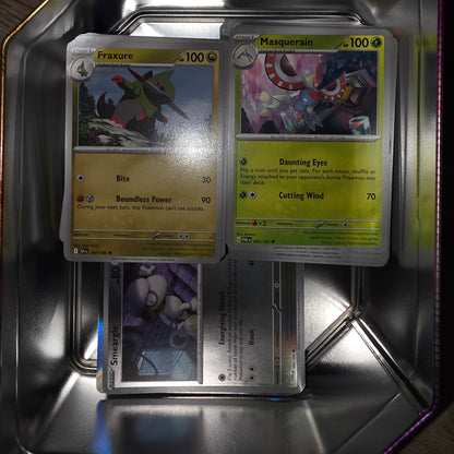 Pokémon Mystery Collector Tin – 300 Cards + 4 Guaranteed ex Cards + 1 Special Illustration/Full Art