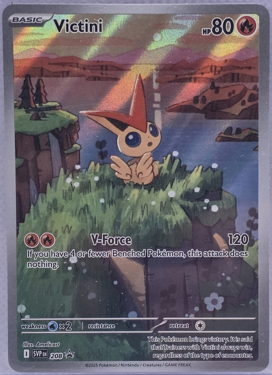 Victini 208 SVP Black Star Promo – Unova Illustration Collection Pokémon Card