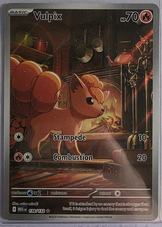 Vulpix 138/132 Illustration Rare – Mega Evolution Pokémon Card