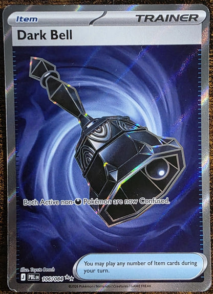 Dark Bell 106/084 Pokémon TCG Pitch Black Full Art Trainer Holo