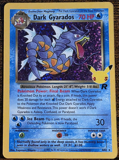 Dark Gyarados 8/82 Holo Rare Pokémon Celebrations Classic Collection 25th Anniversary