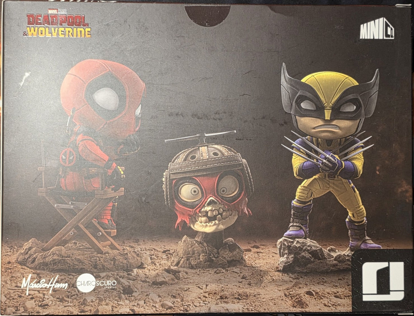 Deadpool & Wolverine with Headpool (Unmasked) MiniCo Vinyl Figure Set