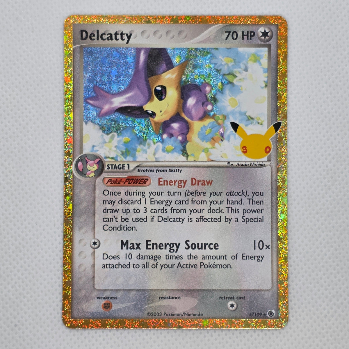 Delcatty 5/109 – 30th Celebration Classic Collection | Rare Holo | Pokémon TCG