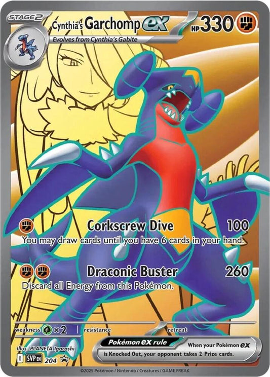 Pokémon Cynthia's Garchomp ex 204 Ultra Rare | Near Mint