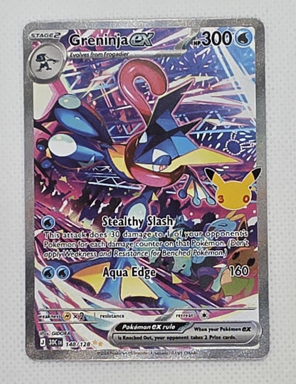 Greninja ex 148/128 Special Illustration Rare Pokemon 30th Celebration SIR NM