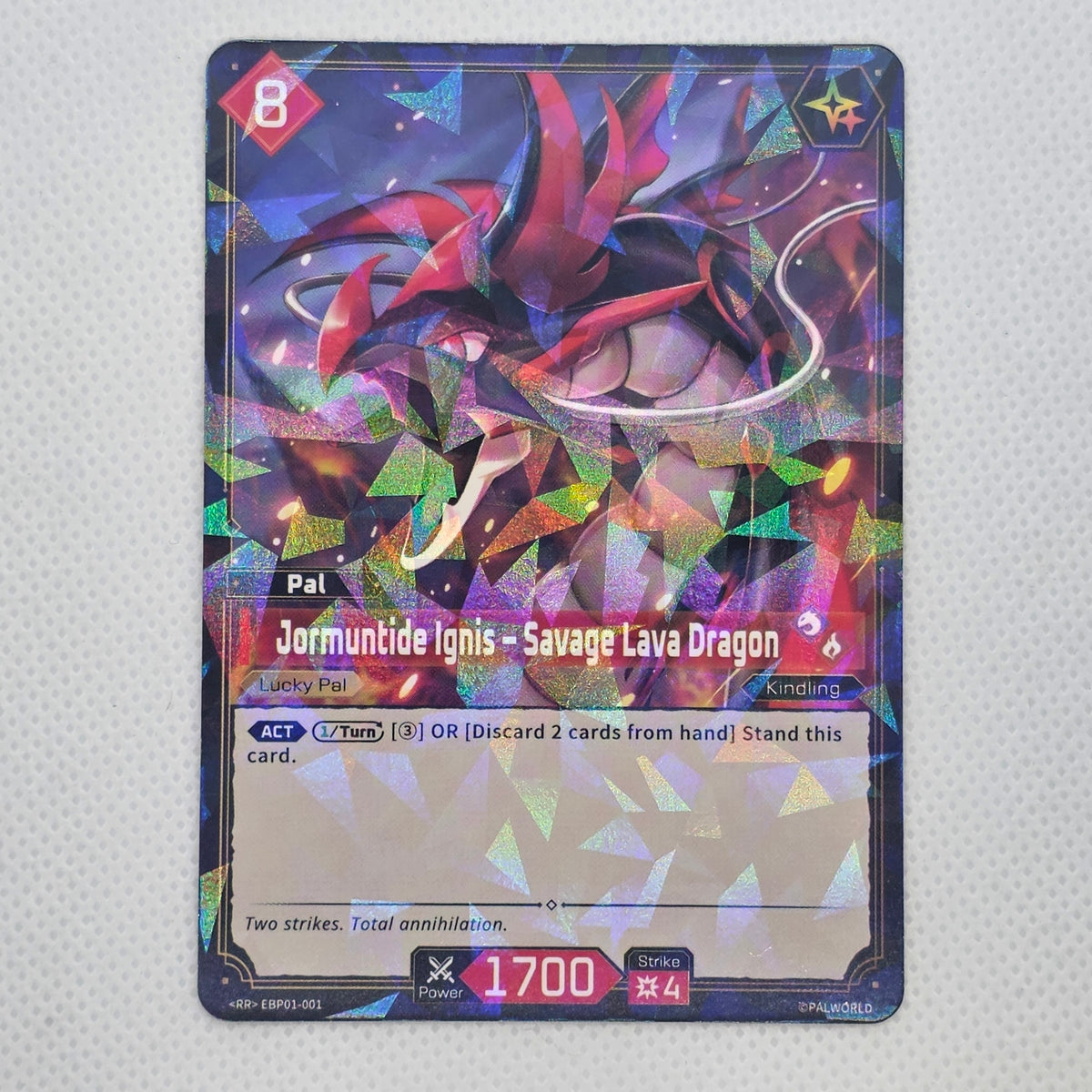 Jormuntide Ignis – Savage Lava Dragon | EBP01-001 | Lucky Pal | Palworld Official Card Game