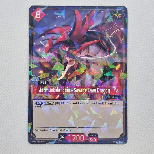Jormuntide Ignis – Savage Lava Dragon | EBP01-001 | Lucky Pal | Palworld Official Card Game