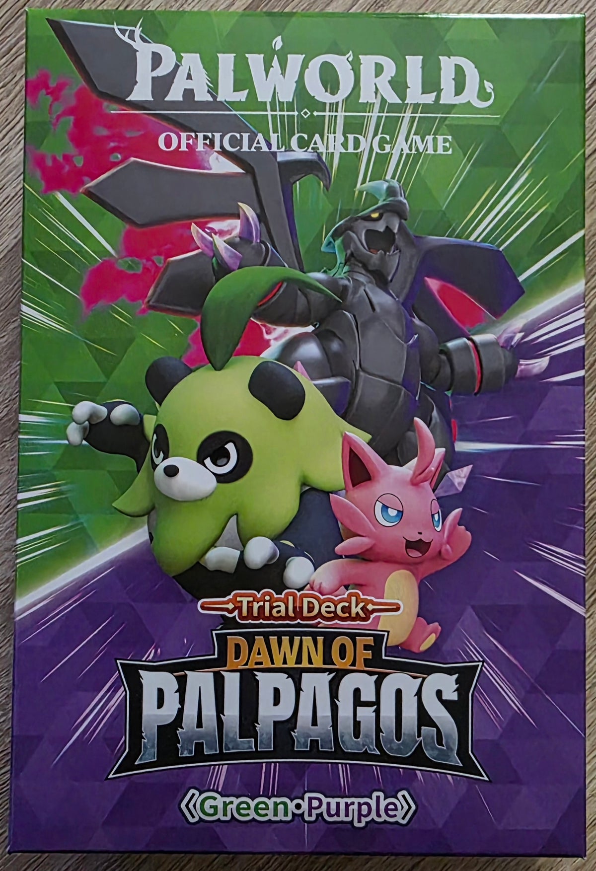 Palworld Official Card Game – Dawn of Palpagos Green/Purple Trial Deck – English