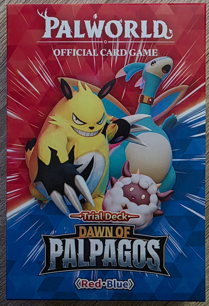 Palworld Official Card Game – Dawn of Palpagos Red/Blue Trial Deck – English